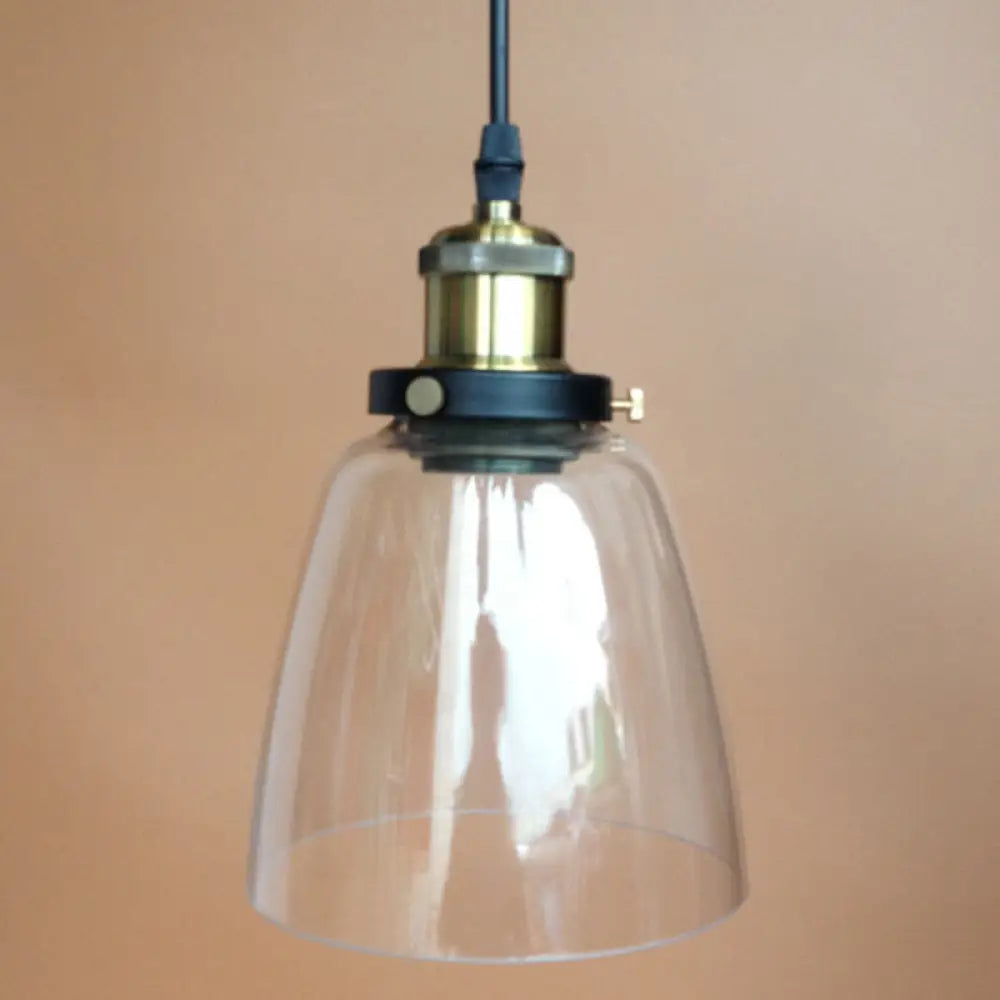 Nautical Glass Pendulum Pendant Light For Dining Room Suspension Clear / Wine