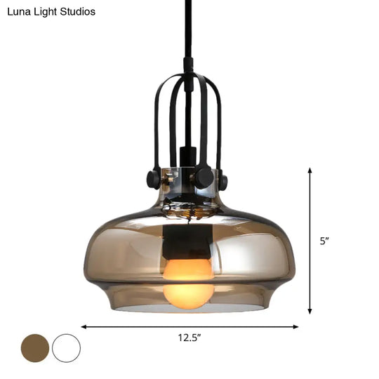 Nautical Suspension Light With 1 Head - Multiple Sizes And Finishes Available