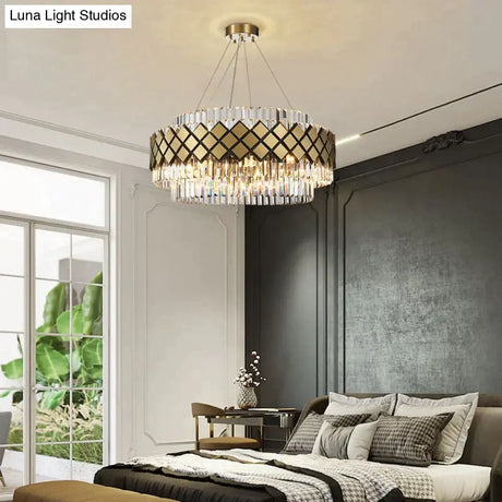 Neva 2 - Designer Alloy and Crystal LED Chandelier For Dinning Room Living room Chandelier