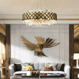 Neva 2 - Designer Alloy and Crystal LED Chandelier For Dinning Room Living room Chandelier