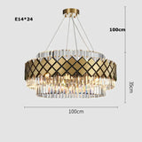 Neva 2 - Designer Alloy and Crystal LED Chandelier For Dinning Room Living room Dia100cm Chandelier