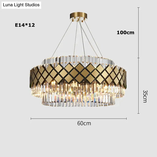 Neva - Designer Crystal Led Chandelier For Dinning Room Living Room Dia60Cm