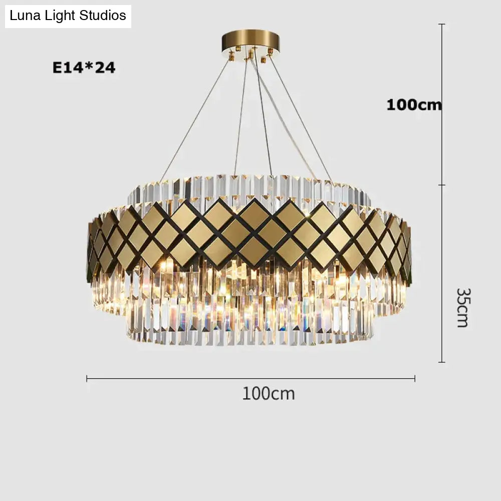 Neva - Designer Crystal Led Chandelier For Dinning Room Living Room