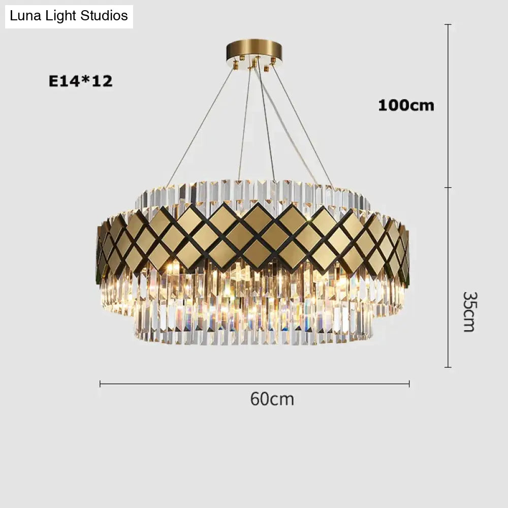 Neva - Designer Crystal Led Chandelier For Dinning Room Living Room