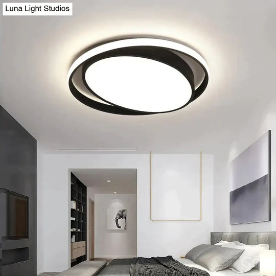 New Arrival Black/White Led Ceiling Chandelier For Living Study Room Bedroom Aluminum Modern Led