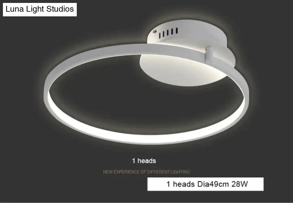 New Arrival Circle Rings Designer Modern Led Ceiling Lights Lamp For Living Room Bedroom Remote