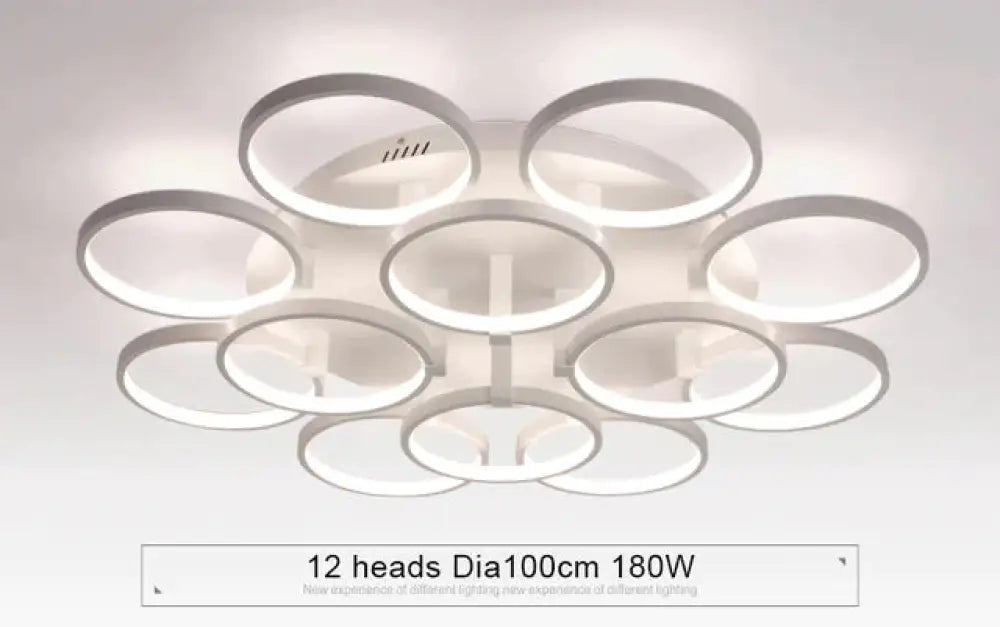 New Arrival Circle Rings Designer Modern Led Ceiling Lights Lamp For Living Room Bedroom Remote