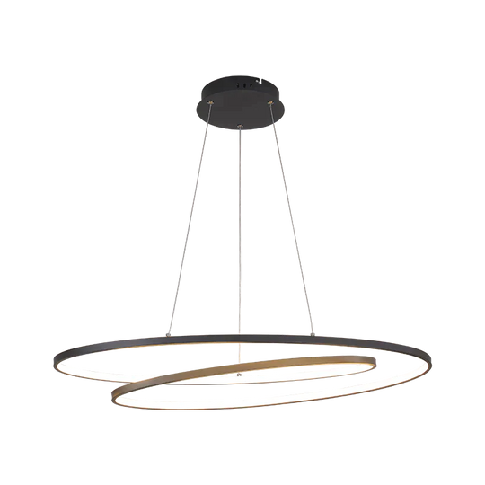 New Arrival Modern Led Pendant Lights For Living Room Dining Matte Black/White Hanging Lamp Black
