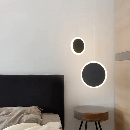 New Arrival Pendant Lights Modern Led Lamp For Bedside Dining Room Bar White Or Black Color Fixtures