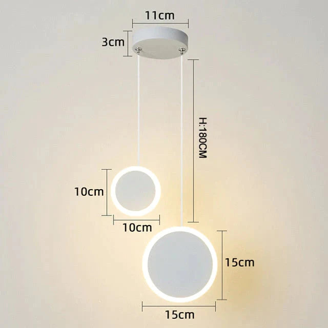 New Arrival Pendant Lights Modern Led Pendant Lamp For Bedside Dining Room Bar White Or Black Color Fixtures