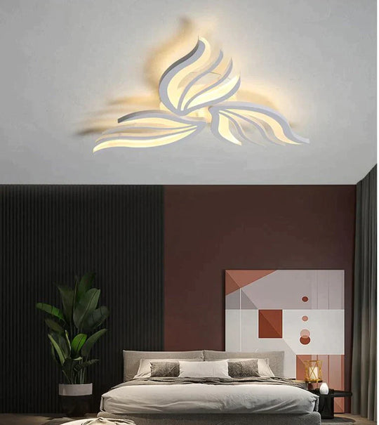 New Ceiling Lamp Modern Simple Acrylic Living Room 3 Heads / Black White Light