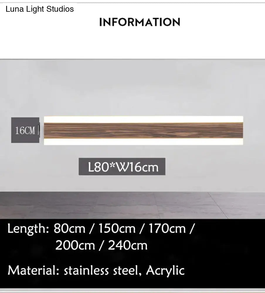 New Chinese Outdoor Wall Lamp Waterproof Stainless Steel Long Led Imitation Marble Light Garden