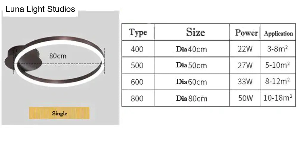 New Creative Circle Ceiling Lamp Ceiling