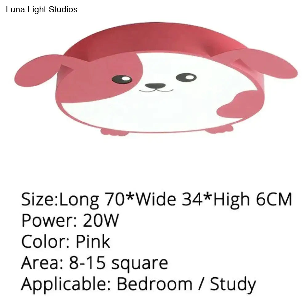 New Design Led Ceiling Light Baby Room Child Cutie Cat Shape With Remote Control Lamp Lighting