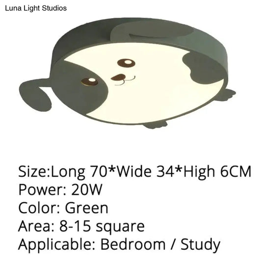 New Design Led Ceiling Light Baby Room Child Cutie Cat Shape With Remote Control Lamp Lighting