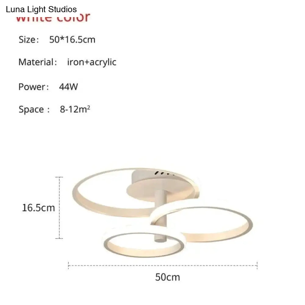 New Design Led Ceiling Light For Living Room Dining Bedroom White Coffee Finnished Indoor Home