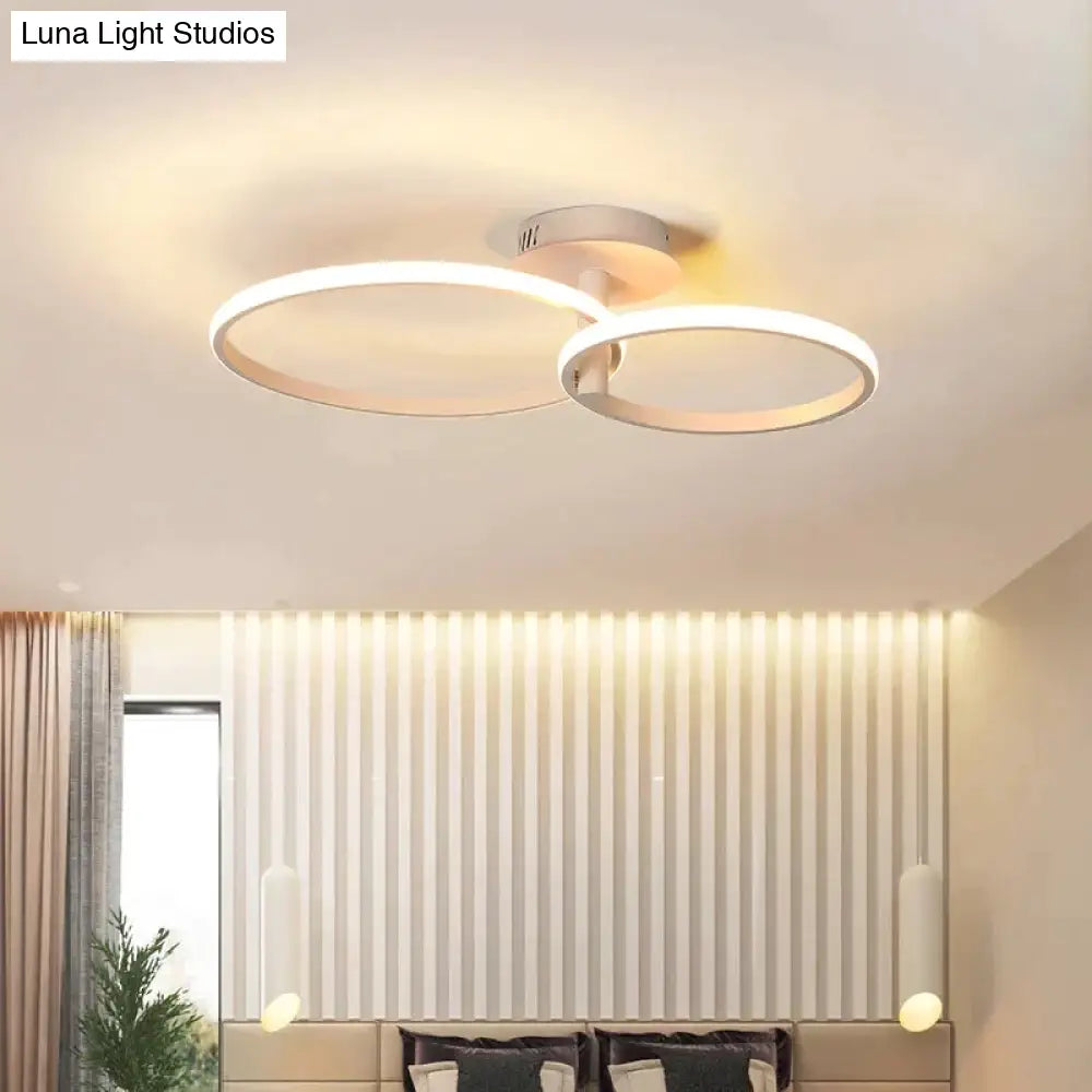 New Design Led Ceiling Light For Living Room Dining Bedroom White Coffee Finnished Indoor Home