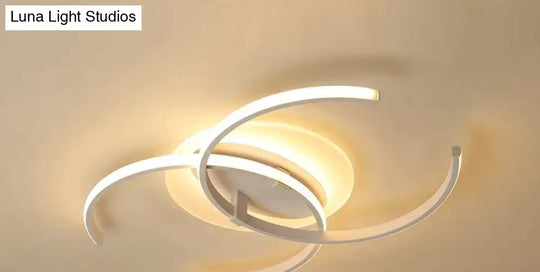 New Dimming Ceiling Lights For Living Study Room Bedroom Home Dec Plafond Iron Shape Modern Led