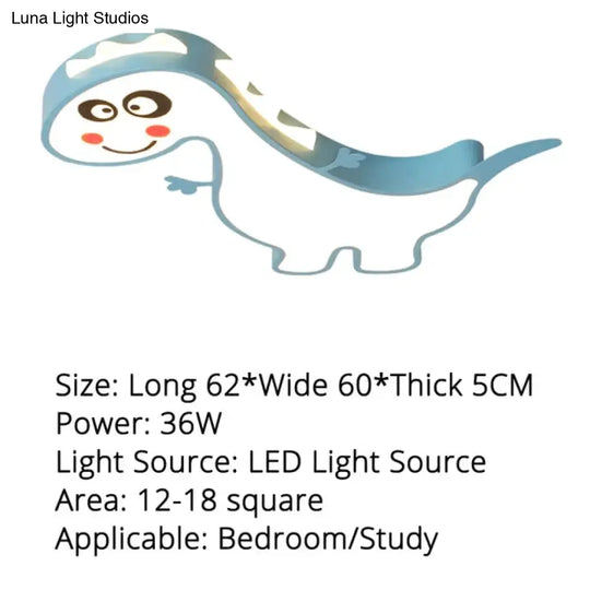 New Dinasour Modern Led Ceiling Lights Lamp For Child Bedroom Study Room Babyroom Remote Control