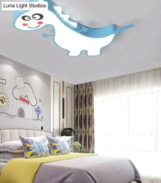 New Dinasour Modern Led Ceiling Lights Lamp For Child Bedroom Study Room Babyroom Remote Control