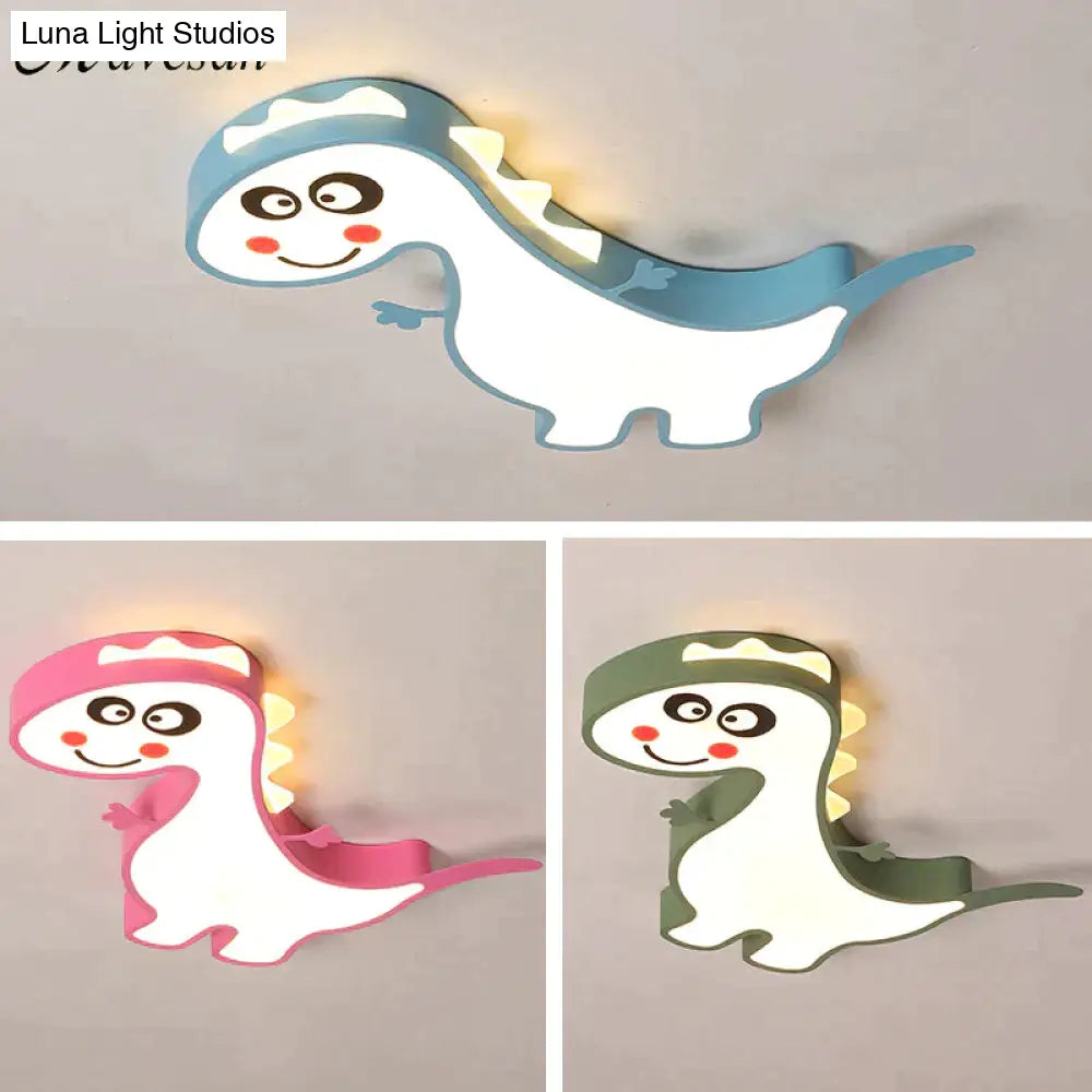 New Dinasour Modern Led Ceiling Lights Lamp For Child Bedroom Study Room Babyroom Remote Control