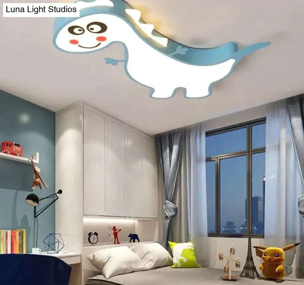 New Dinasour Modern Led Ceiling Lights Lamp For Child Bedroom Study Room Babyroom Remote Control