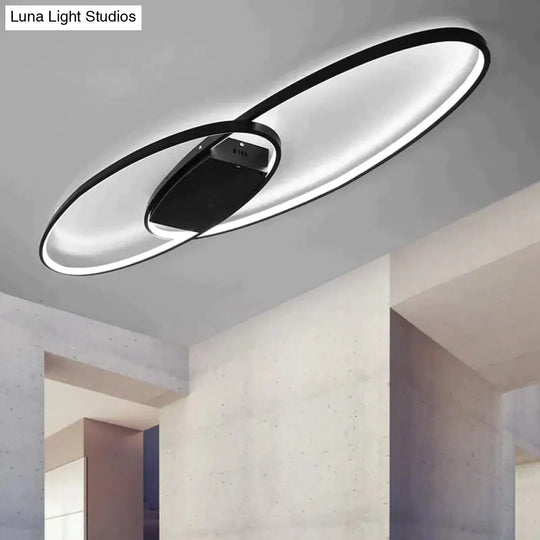 New Hot Remote Controller Modern Led Ceiling Lights For Living Room Bedroom White/Black Dimmable