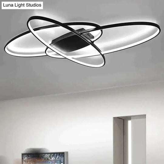 New Hot Remote Controller Modern Led Ceiling Lights For Living Room Bedroom White/Black Dimmable