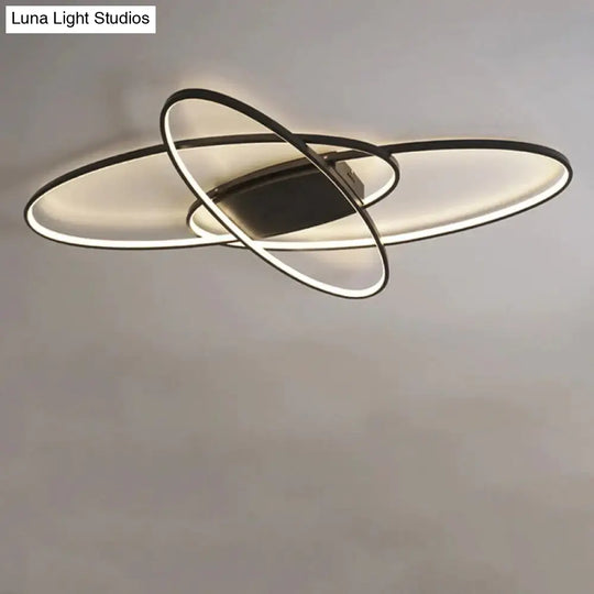 New Hot Remote Controller Modern Led Ceiling Lights For Living Room Bedroom White/Black Dimmable