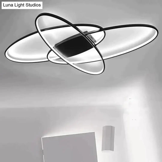 New Hot Remote Controller Modern Led Ceiling Lights For Living Room Bedroom White/Black Dimmable