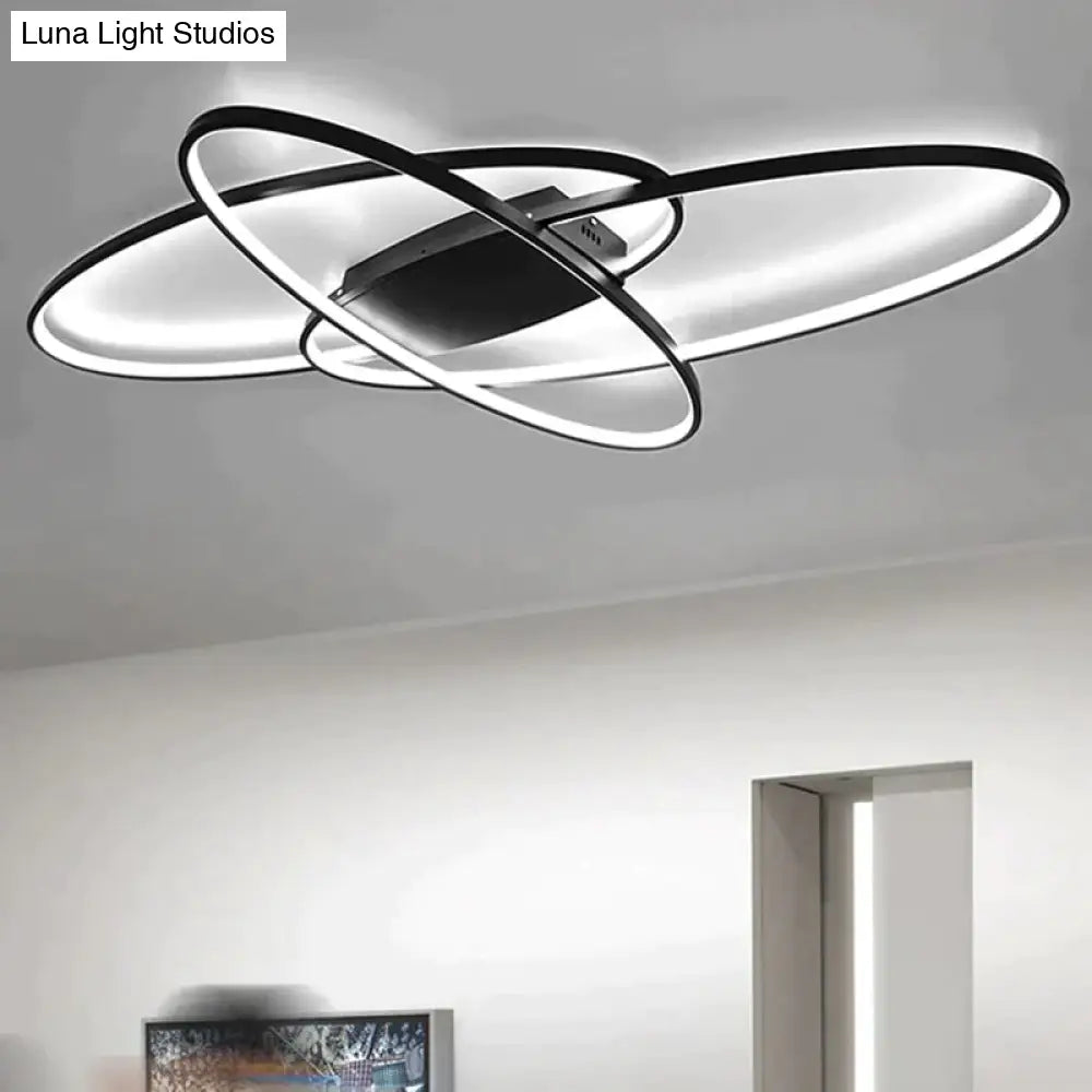 New Hot Remote Controller Modern Led Ceiling Lights For Living Room Bedroom White/Black Dimmable