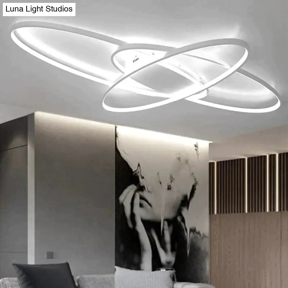 New Hot Remote Controller Modern Led Ceiling Lights For Living Room Bedroom White/Black Dimmable