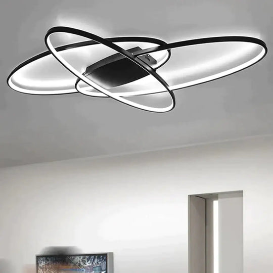 New Hot Remote Controller Modern Led Ceiling Lights For Living Room Bedroom White/Black Dimmable