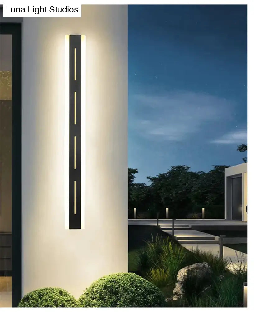 New Led Outdoor Wall Light Waterproof Aluminum Lamp With Remote Garden Porch Sconce 110V 220V