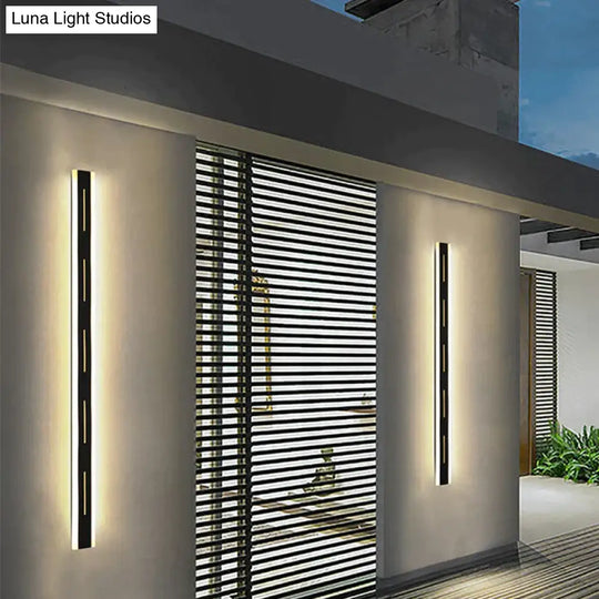 New Led Outdoor Wall Light Waterproof Aluminum Lamp With Remote Garden Porch Sconce 110V 220V