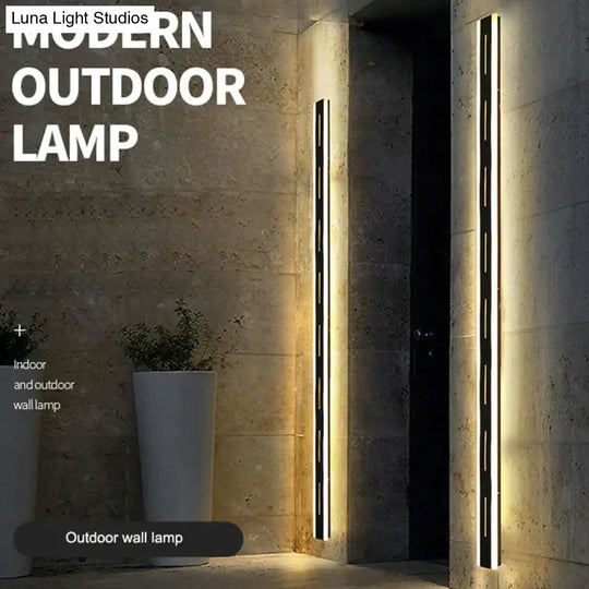 New Led Outdoor Wall Light Waterproof Aluminum Lamp With Remote Garden Porch Sconce 110V 220V