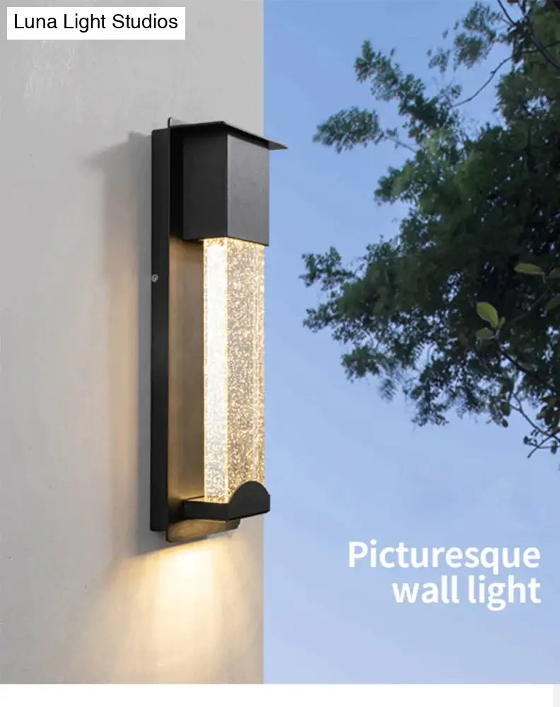 New Led Wall Lighting Pir Motion Sensor Crystal Outdoor Ip65 Waterproof Street Lamp For Balcony