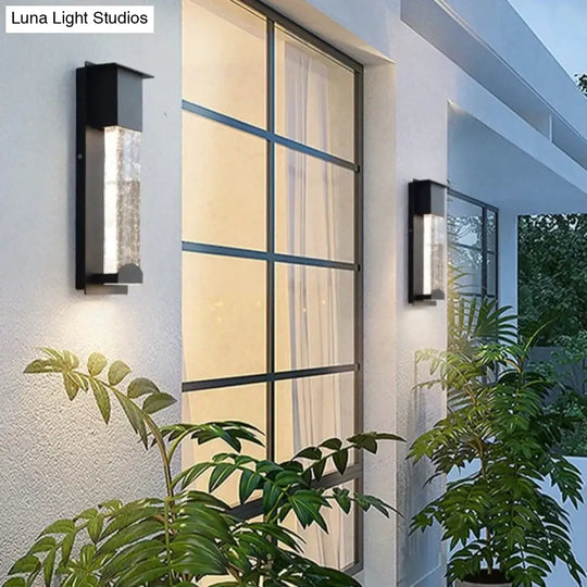 New Led Wall Lighting Pir Motion Sensor Crystal Outdoor Ip65 Waterproof Street Lamp For Balcony