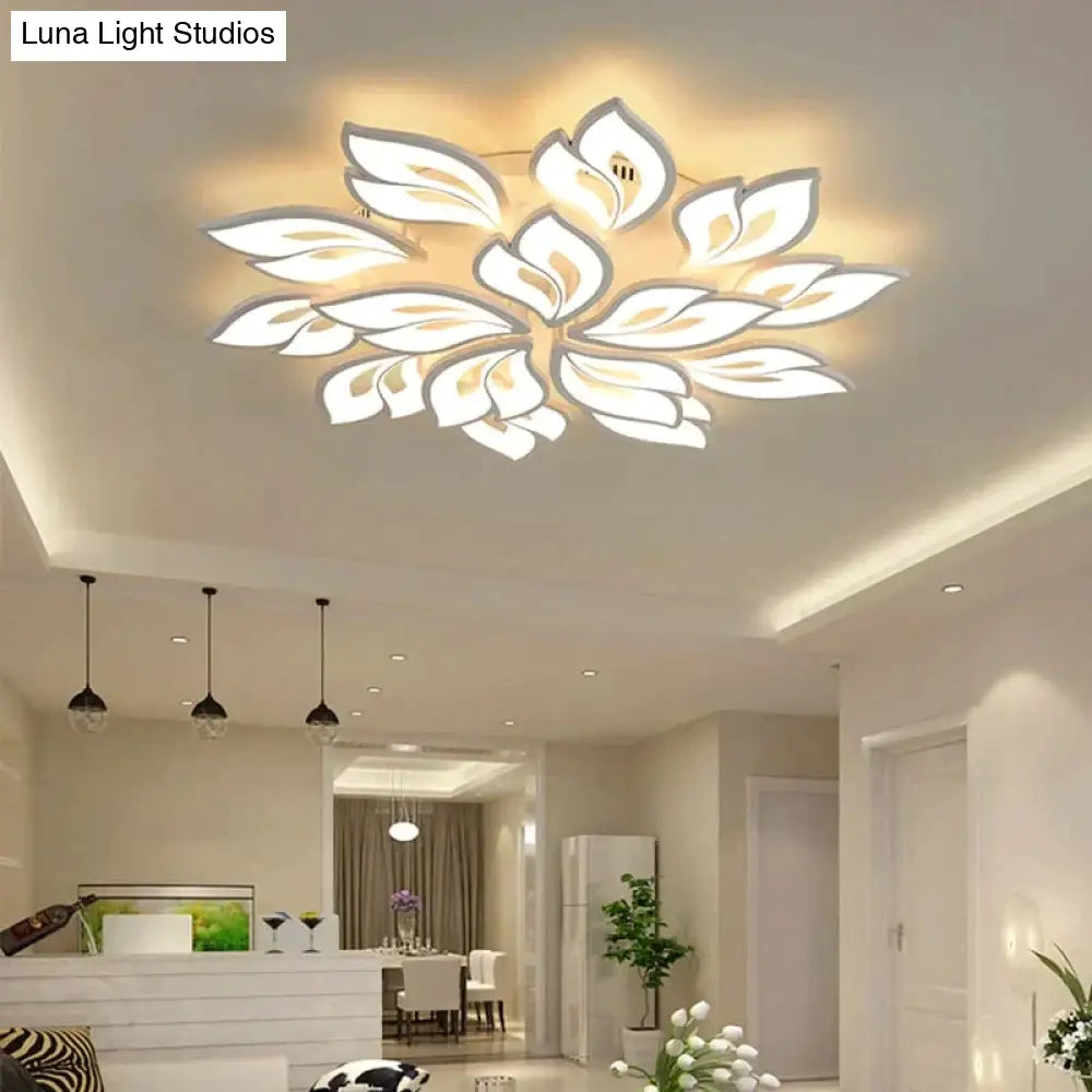 New Leds Chandelier Modern Flowers For Living Room Bedroom Remote Control/App Support Home Design