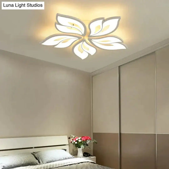 New Leds Chandelier Modern Flowers For Living Room Bedroom Remote Control/App Support Home Design