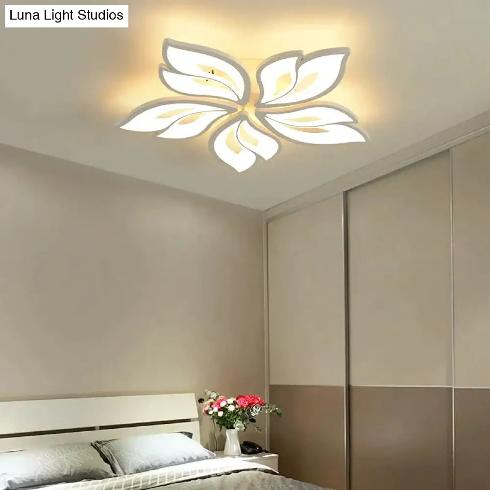 New Leds Chandelier Modern Flowers For Living Room Bedroom Remote Control/App Support Home Design