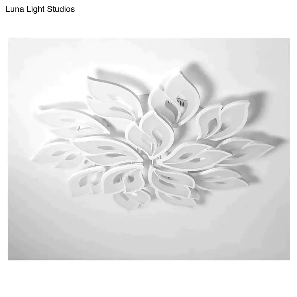 New Leds Chandelier Modern Flowers For Living Room Bedroom Remote Control/App Support Home Design