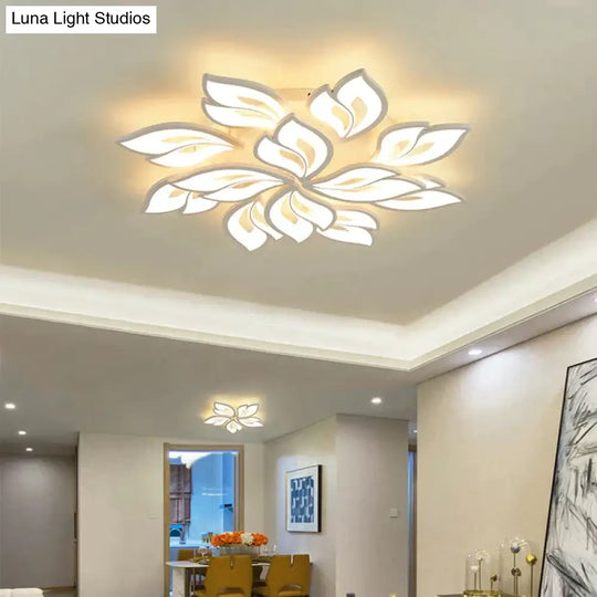 New Leds Chandelier Modern Flowers For Living Room Bedroom Remote Control/App Support Home Design