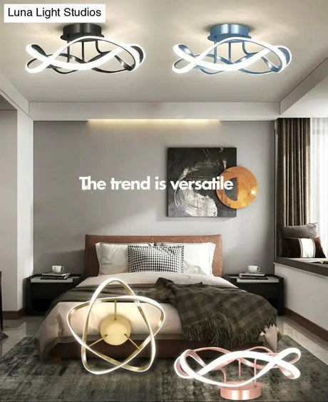 New Light Luxury Bedroom Lamp Room Ceiling Lamp Ceiling