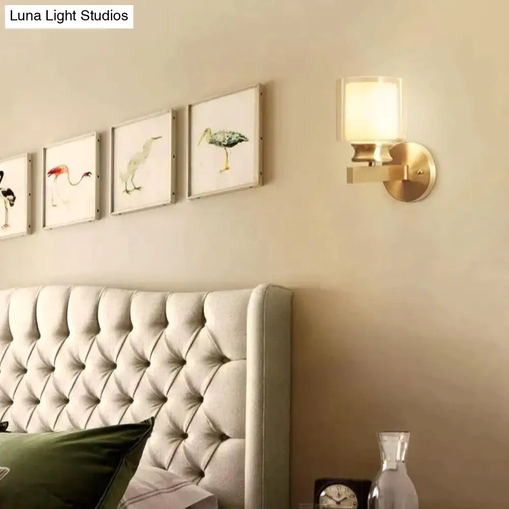 New Living Room Bedroom Mirror Front Wall Lamp Minimalist Copper Wall Lamps Copper Wall Lamps