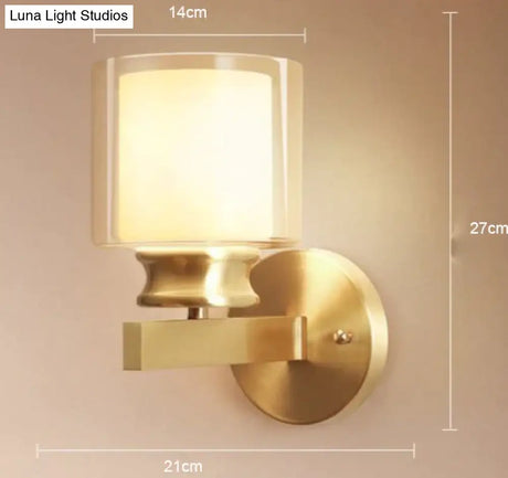 New Living Room Bedroom Mirror Front Wall Lamp Minimalist Copper Wall Lamps Copper Wall Lamps