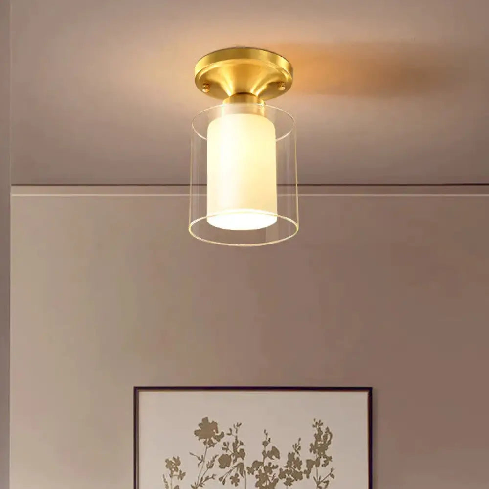 New Living Room Copper Ceiling Lamp