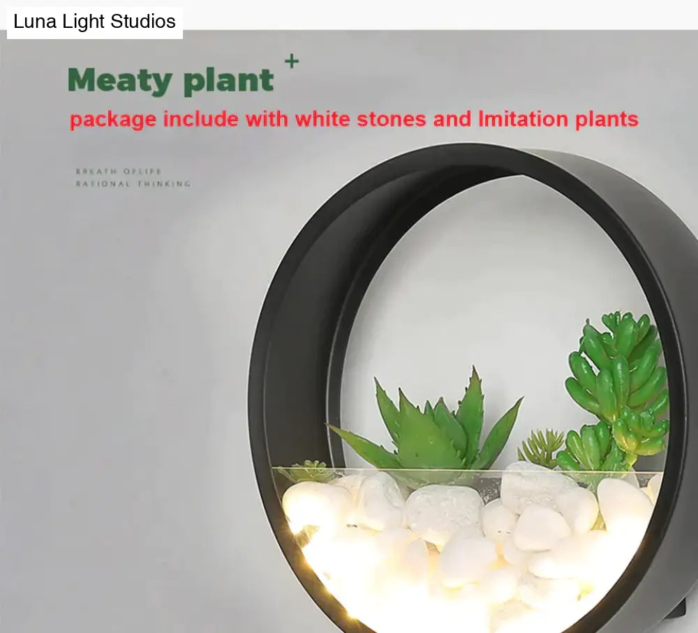 New Modern Art Plant Outdoor Ip65 Waterproof Led Wall Lighting Garden Porch Sconce Light Black