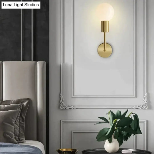 New Modern Bedroom Bedside Corridor Copper Wall Lamp Lamps