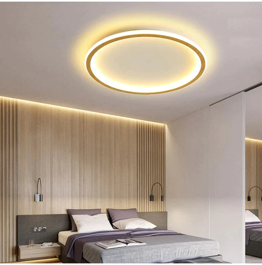 New modern black,white ultra-thin led ceiling light rectangular, round bedroom lamp living room lamp led ceiling lamp